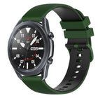 22mm Checkered Two-Color Silicone Watch Band, For Samsung Galaxy Watch3 45mm, For Samsung Galaxy Watch 46mm, For Samsung Gear S3 Classic, For Samsung Gear S3 Frontier - DealBuddy
