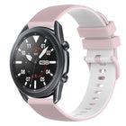 22mm Checkered Two-Color Silicone Watch Band, For Samsung Galaxy Watch3 45mm, For Samsung Galaxy Watch 46mm, For Samsung Gear S3 Classic, For Samsung Gear S3 Frontier - DealBuddy