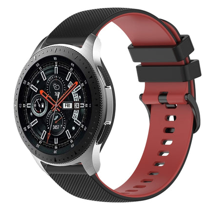 22mm Checkered Two-Color Silicone Watch Band, For Samsung Galaxy Watch3 45mm, For Samsung Galaxy Watch 46mm, For Samsung Gear S3 Classic, For Samsung Gear S3 Frontier - DealBuddy