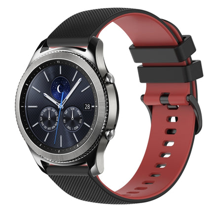 22mm Checkered Two-Color Silicone Watch Band, For Samsung Galaxy Watch3 45mm, For Samsung Galaxy Watch 46mm, For Samsung Gear S3 Classic, For Samsung Gear S3 Frontier - DealBuddy