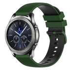 For Samsung Gear S3 Classic / Amy Green+Black