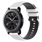 For Samsung Gear S3 Frontier / White+Black