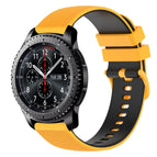 For Samsung Gear S3 Frontier / Yellow+Black