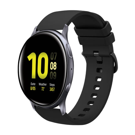 20mm Solid Color Soft Silicone Watch Band, For Samsung Gear S2 Classic, For Samsung Galaxy Watch Active 2 40mm - DealBuddy