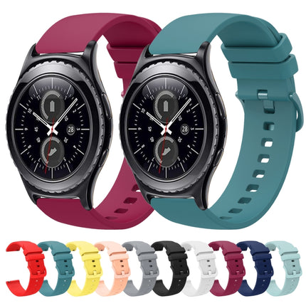 20mm Solid Color Soft Silicone Watch Band, For Samsung Gear S2 Classic, For Samsung Galaxy Watch Active 2 40mm - DealBuddy