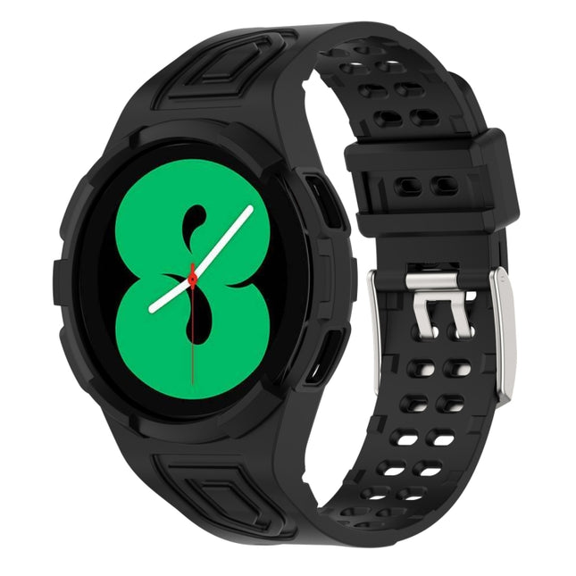 Armor Integrated TPU Double-Pin Buckle Smart Watch Band, For Samsung Galaxy Watch4 40mm, For Samsung Galaxy Watch4 Classic 46mm - DealBuddy
