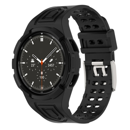 Armor Integrated TPU Double-Pin Buckle Smart Watch Band, For Samsung Galaxy Watch4 40mm, For Samsung Galaxy Watch4 Classic 46mm - DealBuddy