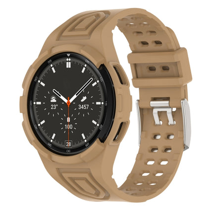 Armor Integrated TPU Double-Pin Buckle Smart Watch Band, For Samsung Galaxy Watch4 40mm, For Samsung Galaxy Watch4 Classic 46mm - DealBuddy