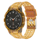 For Samsung Galaxy Watch4 Classic 46mm / Transparent Orange