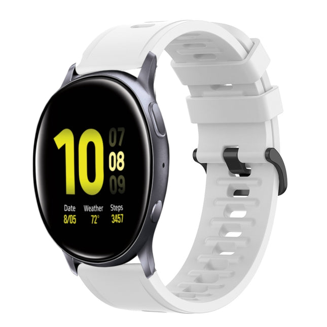 20mm Solid Color Soft Silicone Watch Band