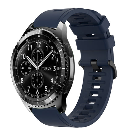 22mm Solid Color Soft Silicone Watch Band