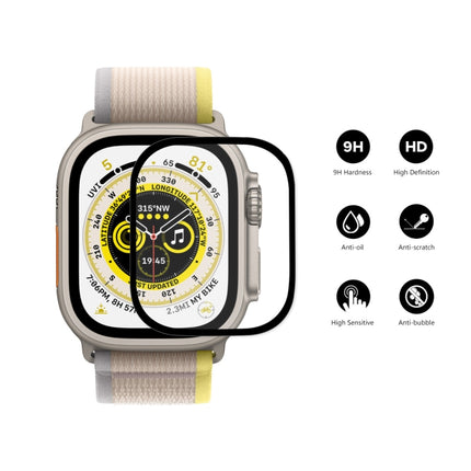 For Apple Watch Ultra 1 / 2 / 3 49mm ENKAY 9H Full Cover Tempered Glass Watch Film