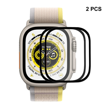 For Apple Watch Ultra 1 / 2 / 3 49mm ENKAY 9H Full Cover Tempered Glass Watch Film
