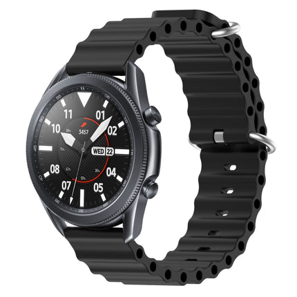 22mm Ocean Style Silicone Solid Color Watch Band, For Samsung Galaxy Watch3 45mm, For Samsung Galaxy Watch 46mm, For Samsung Gear S3 Classic, For Samsung Gear S3 Frontier - DealBuddy