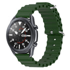 22mm Ocean Style Silicone Solid Color Watch Band, For Samsung Galaxy Watch3 45mm, For Samsung Galaxy Watch 46mm, For Samsung Gear S3 Classic, For Samsung Gear S3 Frontier - DealBuddy