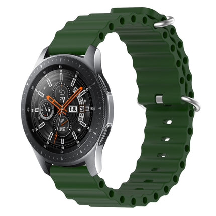 22mm Ocean Style Silicone Solid Color Watch Band, For Samsung Galaxy Watch3 45mm, For Samsung Galaxy Watch 46mm, For Samsung Gear S3 Classic, For Samsung Gear S3 Frontier - DealBuddy