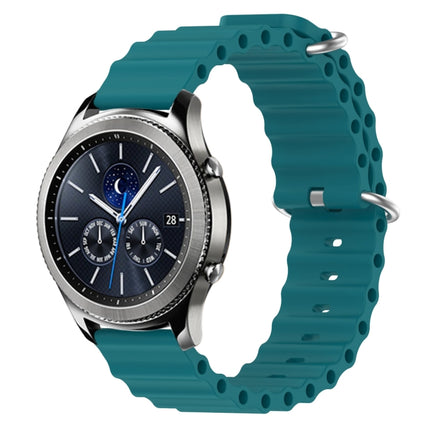 22mm Ocean Style Silicone Solid Color Watch Band