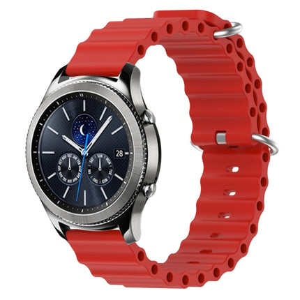 22mm Ocean Style Silicone Solid Color Watch Band