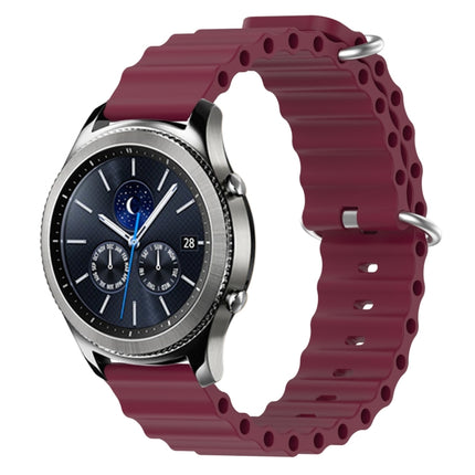 22mm Ocean Style Silicone Solid Color Watch Band