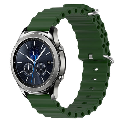 22mm Ocean Style Silicone Solid Color Watch Band