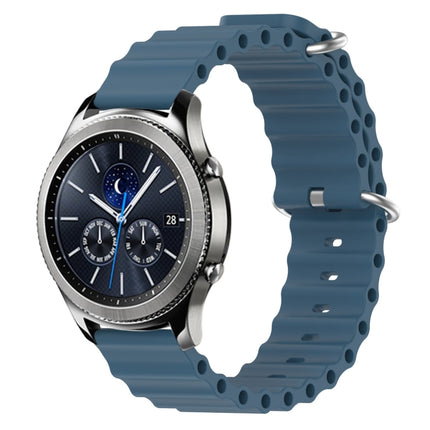 22mm Ocean Style Silicone Solid Color Watch Band