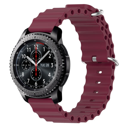 22mm Ocean Style Silicone Solid Color Watch Band