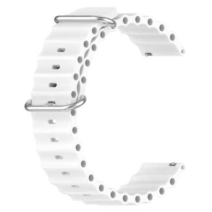 20mm Ocean Style Silicone Solid Color Watch Band