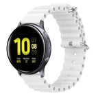 20mm Ocean Style Silicone Solid Color Watch Band, For Samsung Galaxy Watch Active 2 44mm, For Samsung Galaxy Watch 42mm - DealBuddy