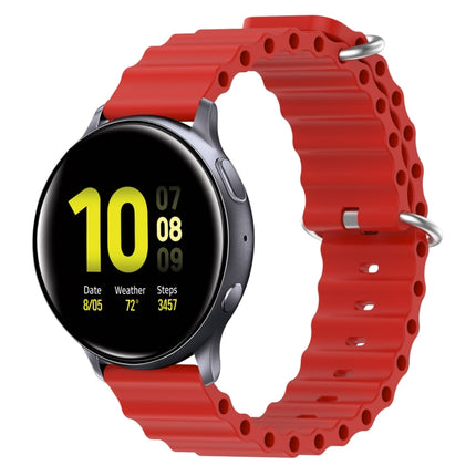 20mm Ocean Style Silicone Solid Color Watch Band, For Samsung Galaxy Watch Active 2 44mm, For Samsung Galaxy Watch 42mm - DealBuddy