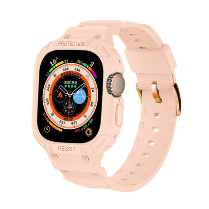 For Apple Watch Ultra 3 / 2 / 1 49mm JUNSUNMAY Integrated TPU Case Adjustable Elastic Watch Band - DealBuddy
