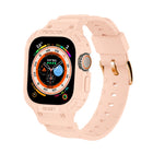For Apple Watch Ultra 3 / 2 / 1 49mm JUNSUNMAY Integrated TPU Case Adjustable Elastic Watch Band - DealBuddy