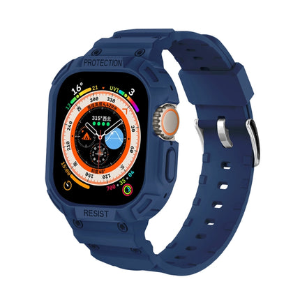 For Apple Watch Ultra 3 / 2 / 1 49mm JUNSUNMAY Integrated TPU Case Adjustable Elastic Watch Band - DealBuddy