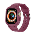 For Apple Watch Ultra 3 / 2 / 1 49mm JUNSUNMAY Integrated TPU Case Adjustable Elastic Watch Band - DealBuddy