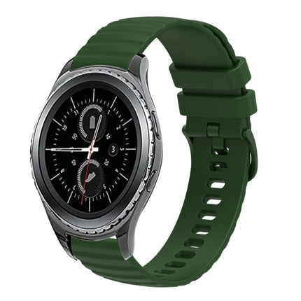 20mm Wavy Dotted Solid-Color Silicone Watch Band, For Samsung Galaxy Gear S2 Classic - DealBuddy