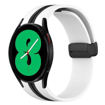 Folding Magnetic Clasp Silicone Watch Band, For Samsung Galaxy Watch 5 44mm, For Samsung Galaxy Watch 5 40mm, For Samsung Galaxy Watch 4 44mm, For Samsung Galaxy Watch 4 40mm