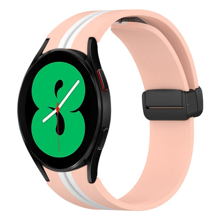 Folding Magnetic Clasp Silicone Watch Band, For Samsung Galaxy Watch 5 44mm, For Samsung Galaxy Watch 5 40mm, For Samsung Galaxy Watch 4 44mm, For Samsung Galaxy Watch 4 40mm