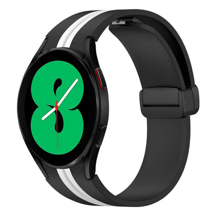 Folding Magnetic Clasp Silicone Watch Band, For Samsung Galaxy Watch 5 44mm, For Samsung Galaxy Watch 5 40mm, For Samsung Galaxy Watch 4 44mm, For Samsung Galaxy Watch 4 40mm