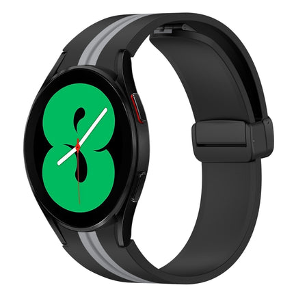 Folding Magnetic Clasp Silicone Watch Band, For Samsung Galaxy Watch 5 44mm, For Samsung Galaxy Watch 5 40mm, For Samsung Galaxy Watch 4 44mm, For Samsung Galaxy Watch 4 40mm