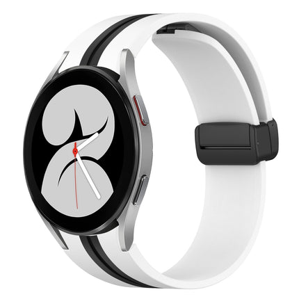 Folding Magnetic Clasp Silicone Watch Band, For Samsung Galaxy Watch 5 44mm, For Samsung Galaxy Watch 5 40mm, For Samsung Galaxy Watch 4 44mm, For Samsung Galaxy Watch 4 40mm