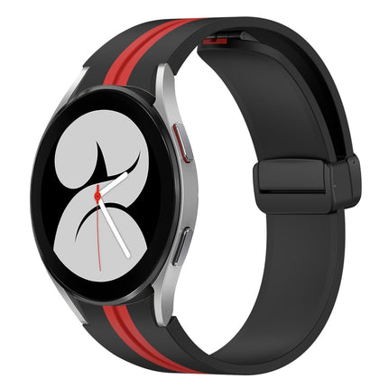 Folding Magnetic Clasp Silicone Watch Band, For Samsung Galaxy Watch 5 44mm, For Samsung Galaxy Watch 5 40mm, For Samsung Galaxy Watch 4 44mm, For Samsung Galaxy Watch 4 40mm