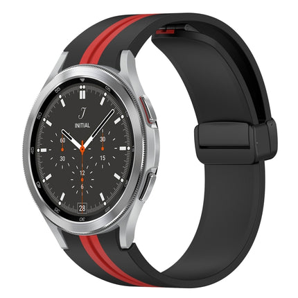 Folding Magnetic Clasp Silicone Watch Band, For Samsung Galaxy Watch 4 Classic 46mm, For Samsung Galaxy Watch 4 Classic 42mm - DealBuddy