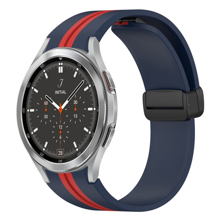 Folding Magnetic Clasp Silicone Watch Band, For Samsung Galaxy Watch 4 Classic 46mm, For Samsung Galaxy Watch 4 Classic 42mm - DealBuddy