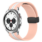 For Samsung Galaxy Watch 4 Classic 42mm / Pink+White