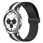 For Samsung Galaxy Watch 4 Classic 42mm / Black+White