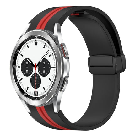 Folding Magnetic Clasp Silicone Watch Band, For Samsung Galaxy Watch 4 Classic 46mm, For Samsung Galaxy Watch 4 Classic 42mm - DealBuddy