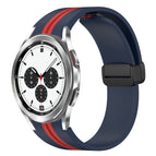 For Samsung Galaxy Watch 4 Classic 42mm / Midnight Blue+Red