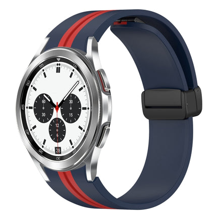Folding Magnetic Clasp Silicone Watch Band, For Samsung Galaxy Watch 4 Classic 46mm, For Samsung Galaxy Watch 4 Classic 42mm - DealBuddy