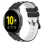 20mm Two-Color Porous Silicone Watch Band, For Samsung Galaxy Watch Active2 44mm, For Samsung Galaxy Watch 42mm - DealBuddy