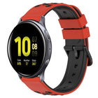 20mm Two-Color Porous Silicone Watch Band, For Samsung Galaxy Watch Active2 44mm, For Samsung Galaxy Watch 42mm - DealBuddy
