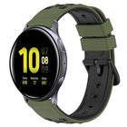 20mm Two-Color Porous Silicone Watch Band, For Samsung Galaxy Watch Active2 44mm, For Samsung Galaxy Watch 42mm - DealBuddy